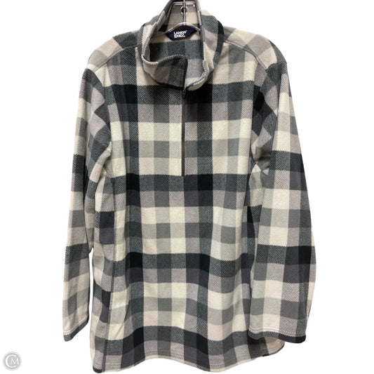 Sweatshirt Collar By Lands End In Grey, Size: 3x