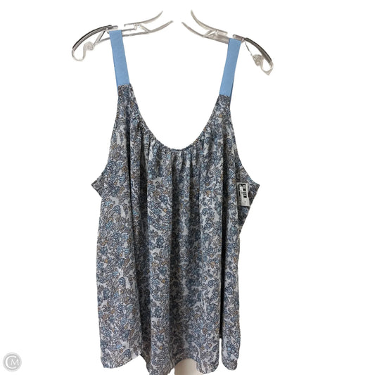Top Sleeveless By Lane Bryant In Blue, Size: 3x