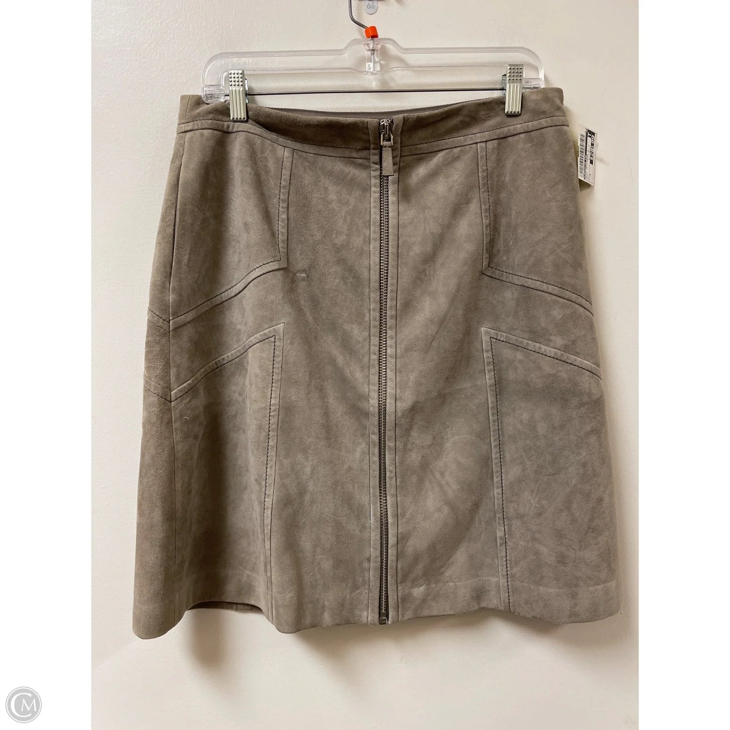 Skirt Designer By Lafayette 148 In Grey, Size: M