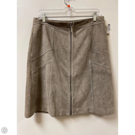 Skirt Designer By Lafayette 148 In Grey, Size: M