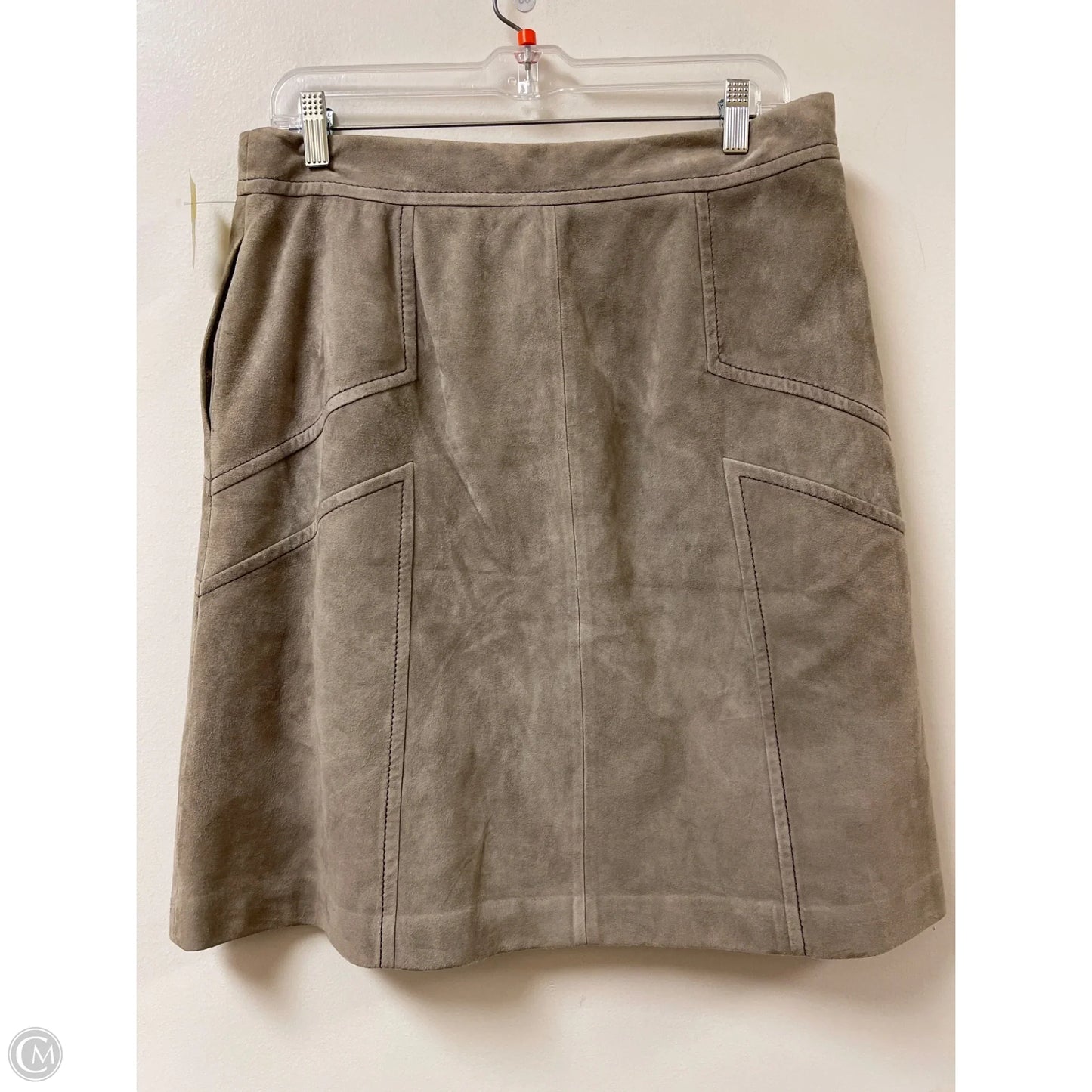 Skirt Designer By Lafayette 148 In Grey, Size: M