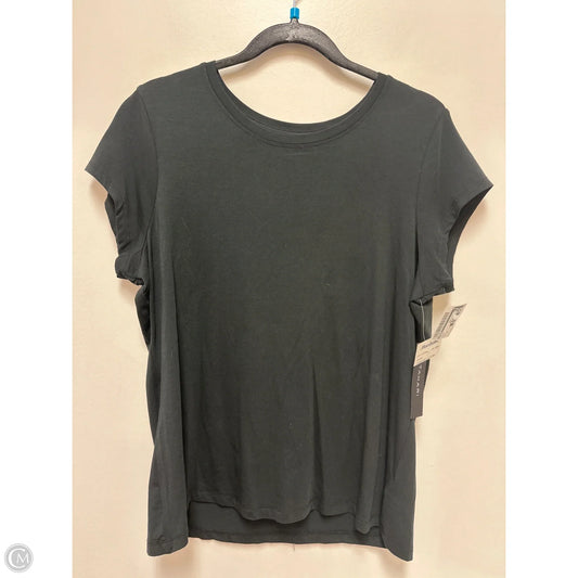 Top Short Sleeve By Tahari In Black, Size: Xl