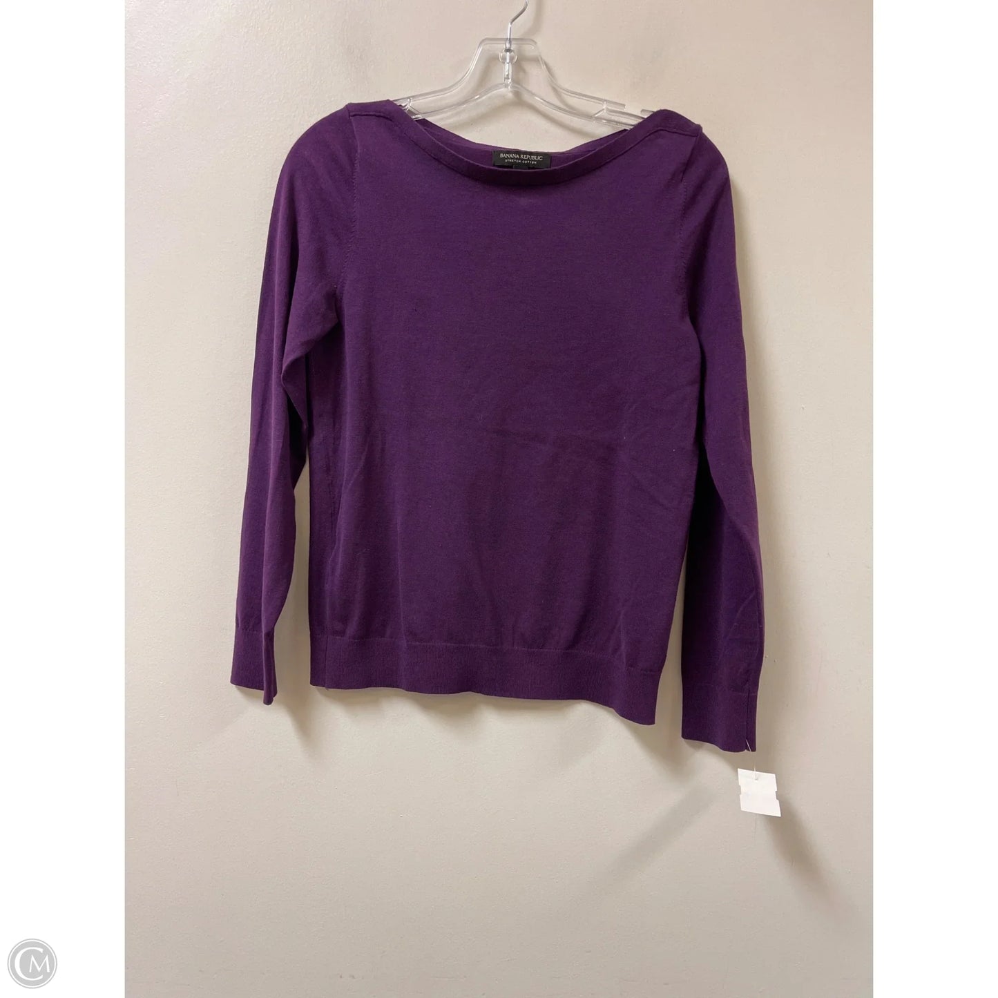 Top Long Sleeve By Banana Republic In Purple, Size: S