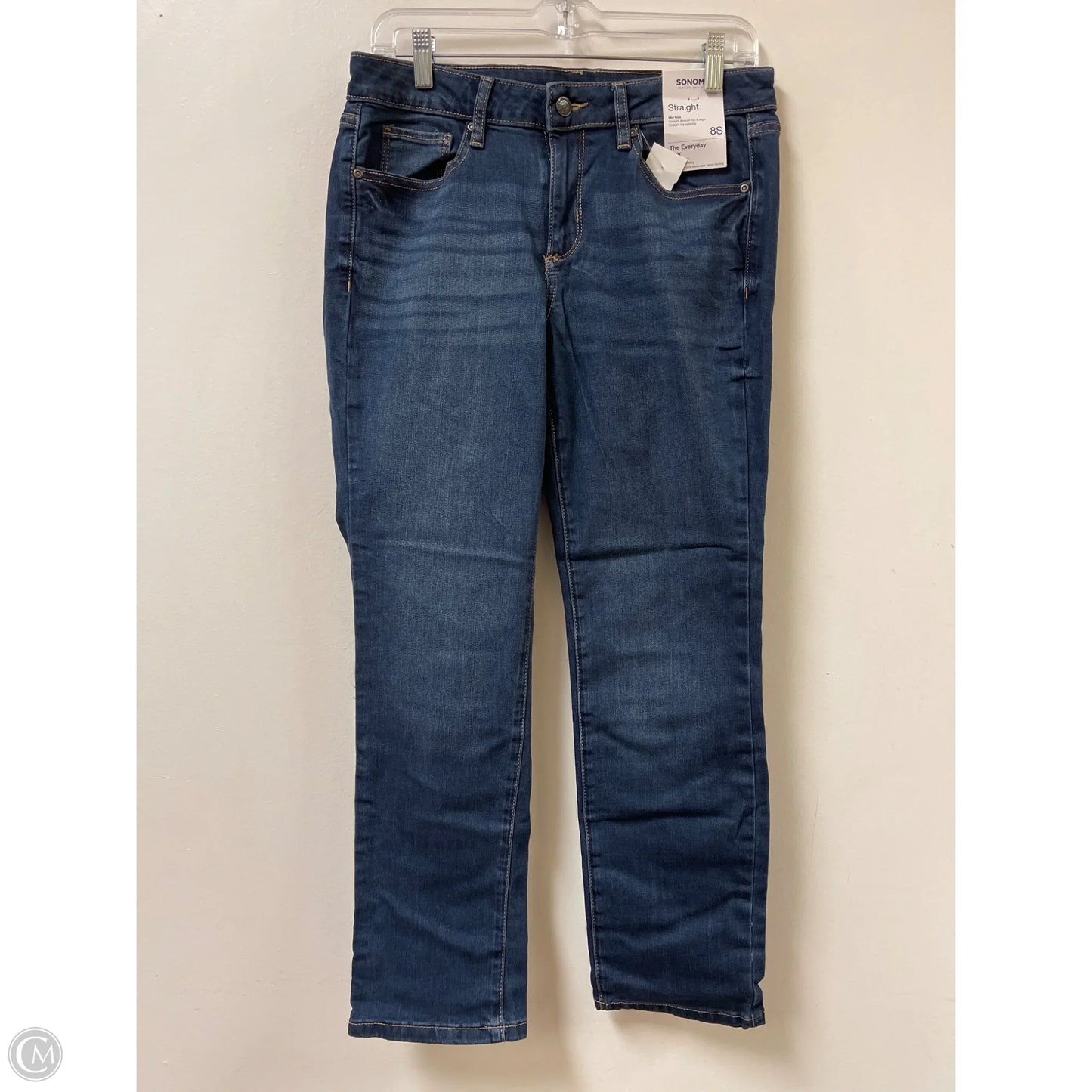Jeans Straight By Sonoma In Blue Denim, Size: 8
