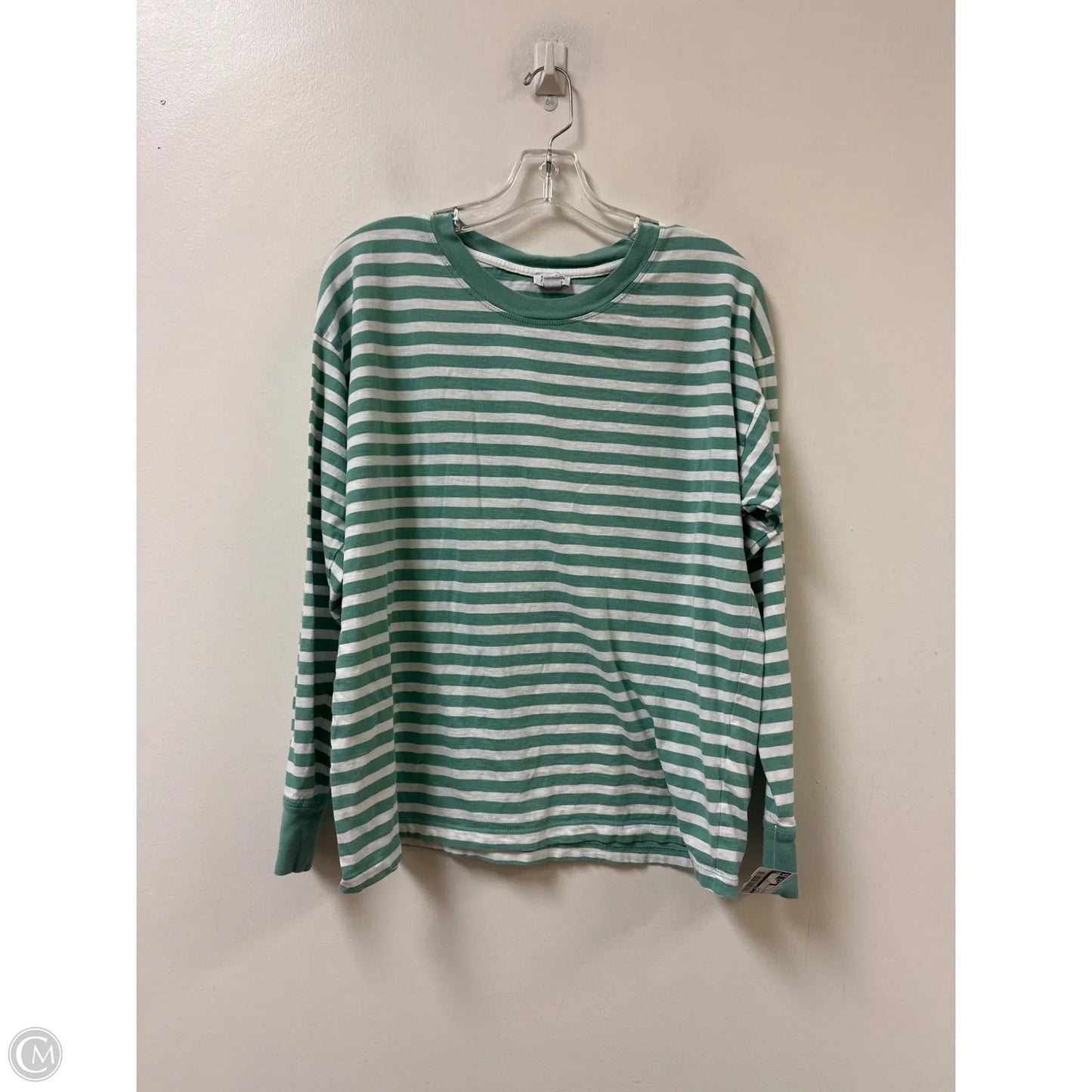 Top Long Sleeve By J. Crew In Green, Size: L