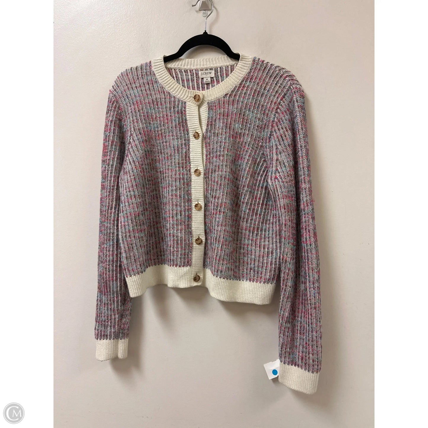Sweater Cardigan By J. Crew In Multi-colored, Size: M