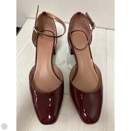 Shoes Heels Block By Nordstrom In Maroon, Size: 7.5