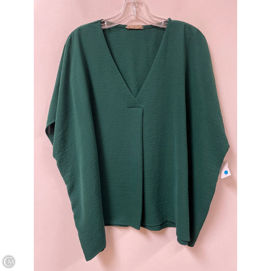 Top Short Sleeve By Entro In Green, Size: M