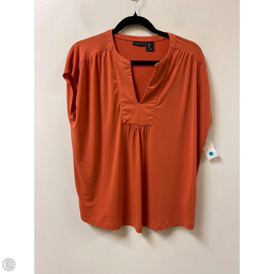 Top Short Sleeve By Tahari In Orange, Size: L