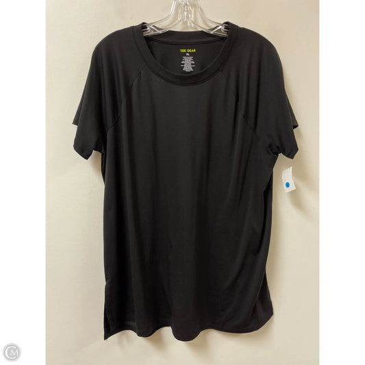 Athletic Top Short Sleeve By Tek Gear In Black, Size: Xl