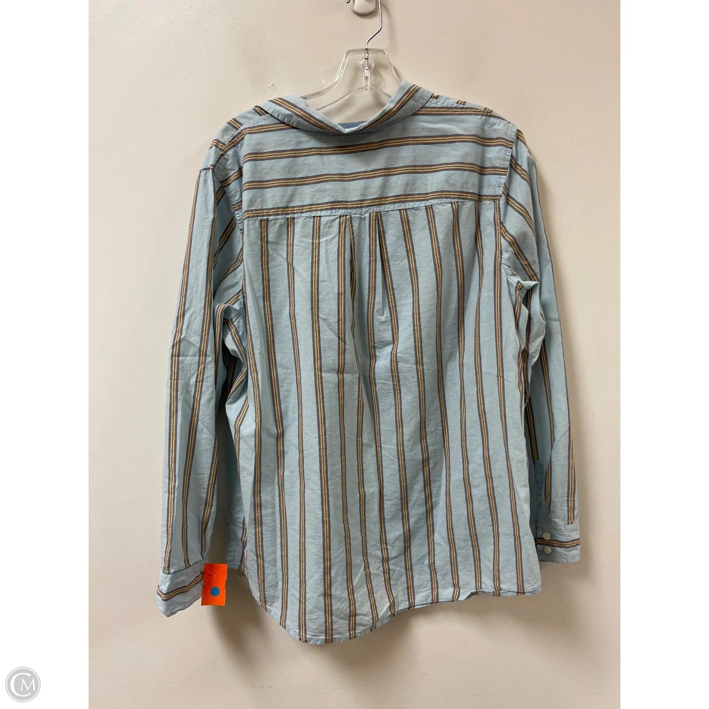 Blouse Long Sleeve By St Johns Bay In Striped Pattern, Size: Xl