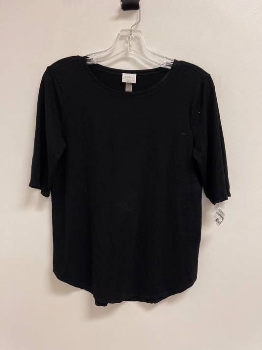 Top Short Sleeve Basic By Cupio In Black, Size: M