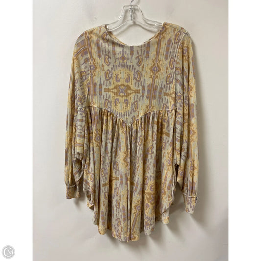 Dress Casual Short By Free People In Purple & Yellow, Size: Xs