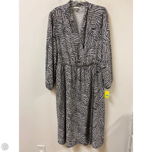 Dress Casual Maxi By A New Day In Black & White, Size: L