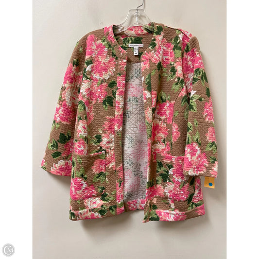 Blazer By Isaac Mizrahi Live Qvc In Green & Pink, Size: M