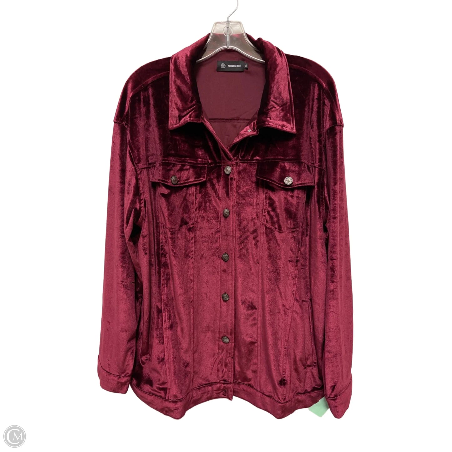 Jacket Other By Clothes Mentor In Maroon, Size: Xl