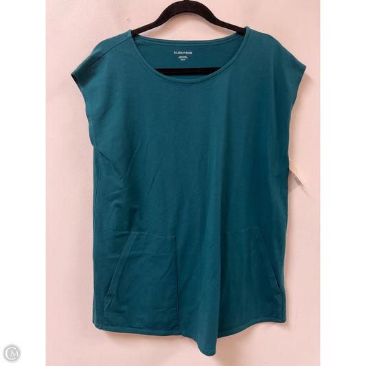 Top Sleeveless By Eileen Fisher In Green, Size: Xs