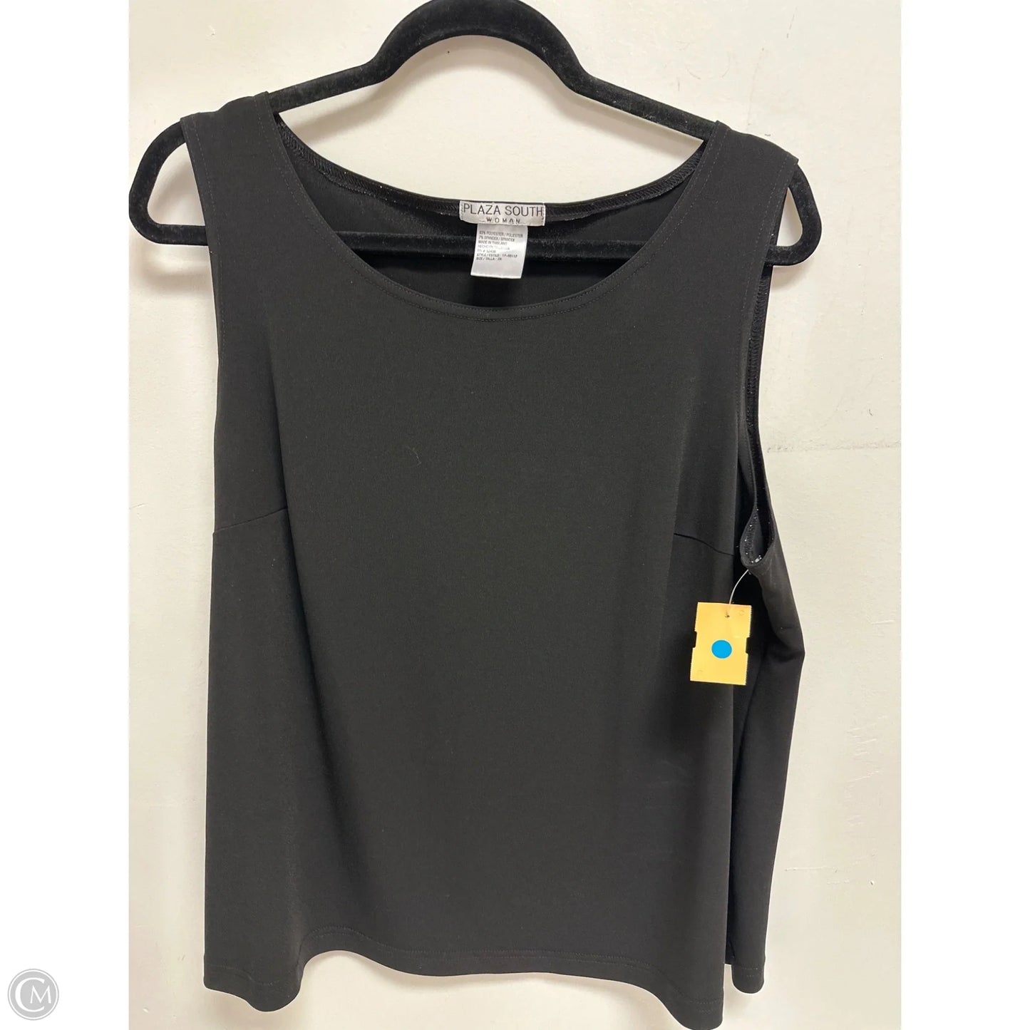 Tank Top By Clothes Mentor In Black, Size: 2x