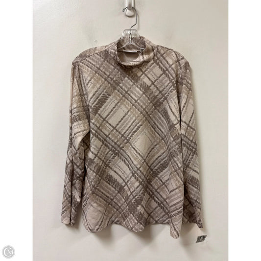 Top Long Sleeve By Susan Graver In Cream, Size: M