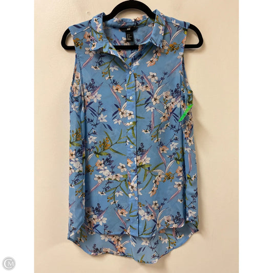 Top Sleeveless By H&m In Floral Print, Size: M