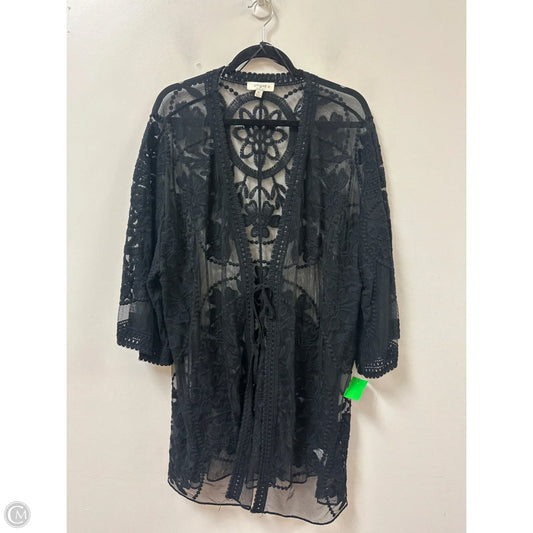 Cardigan By Umgee In Black, Size: Xl