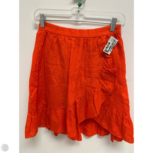 Skirt Mini & Short By J. Crew In Orange, Size: 0p