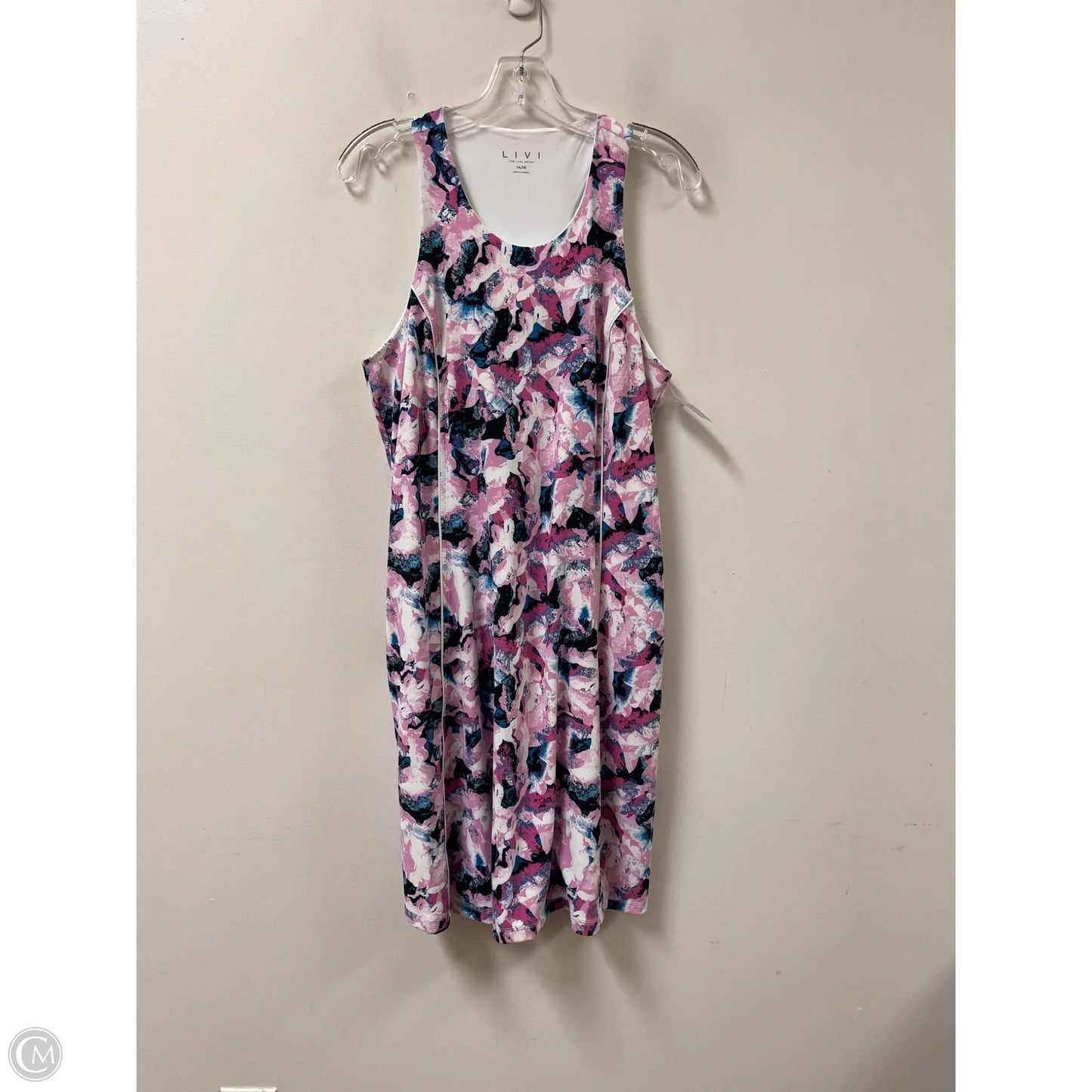 Athletic Dress By Livi Active In Black & Pink, Size: Xl