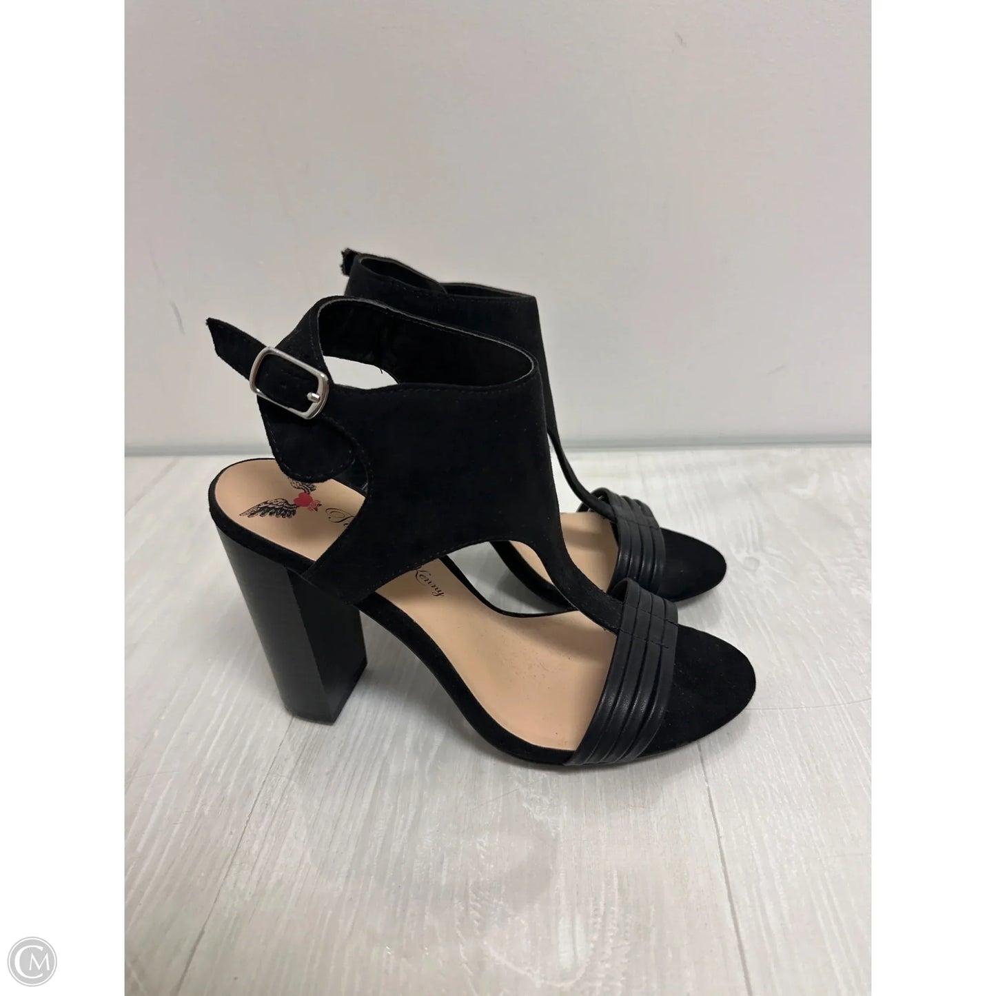 Shoes Heels Block By Clothes Mentor In Black, Size: 7.5