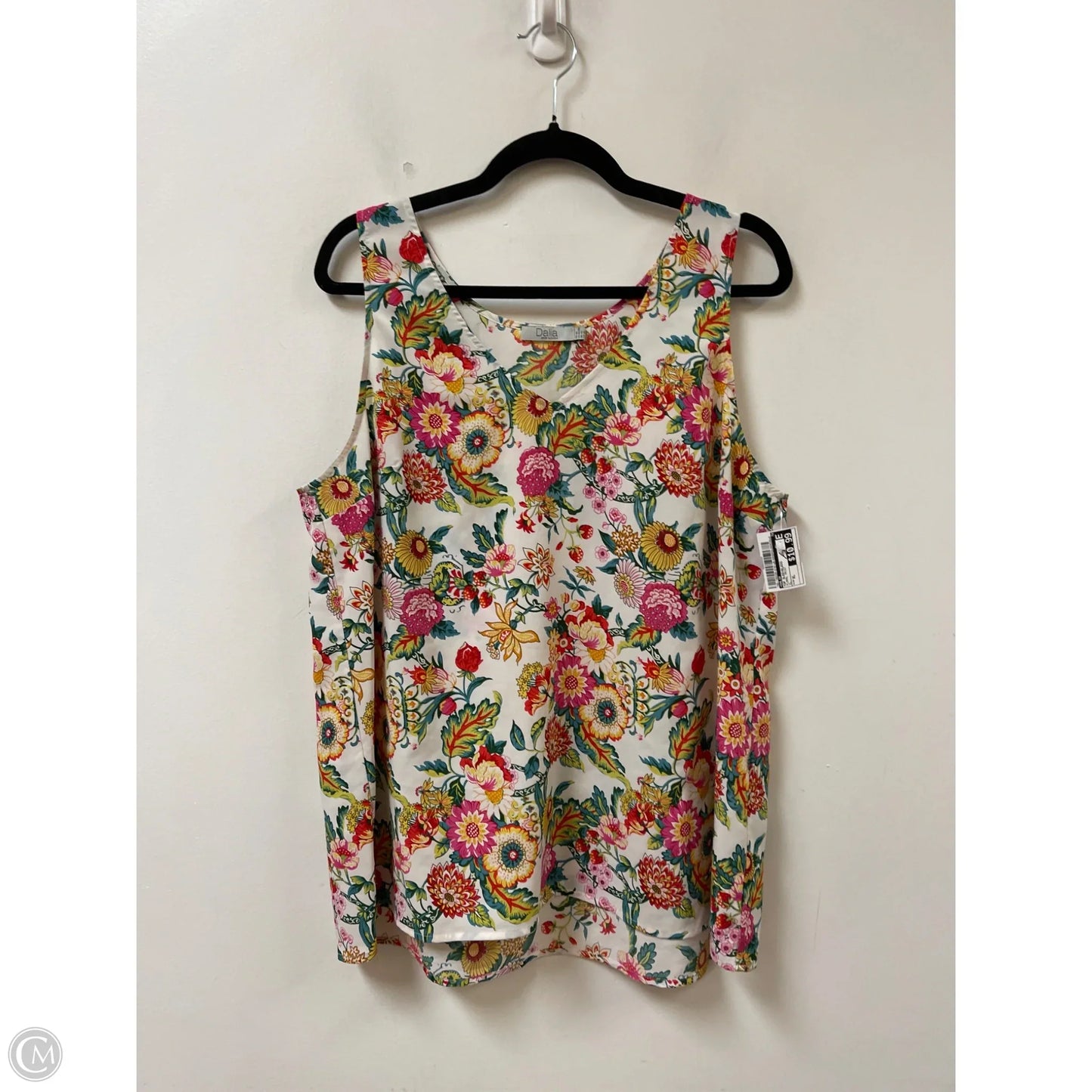 Top Sleeveless By Dalia In Floral Print, Size: Xl