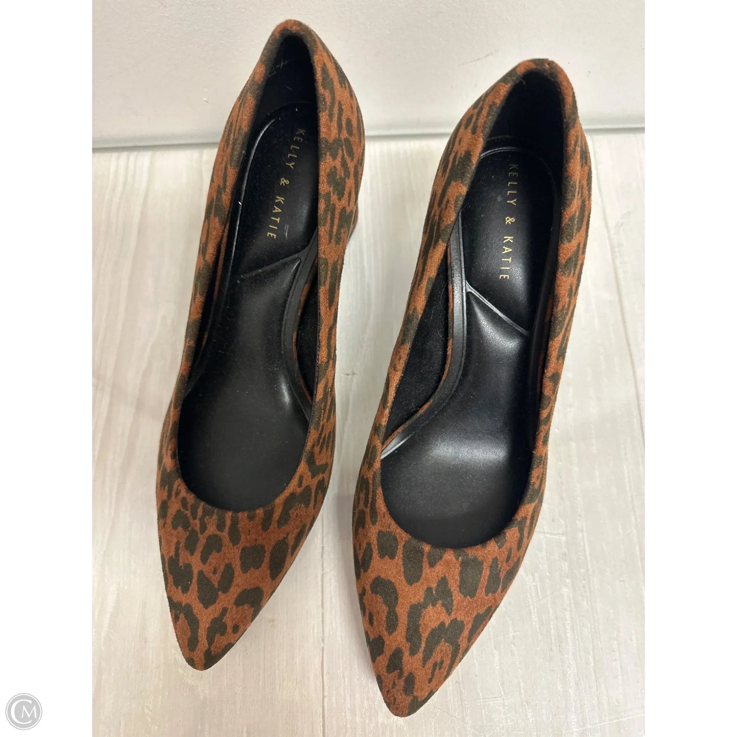 Shoes Heels Block By Kelly And Katie In Leopard Print, Size: 8.5