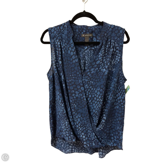 Top Sleeveless By Inc In Blue, Size: L