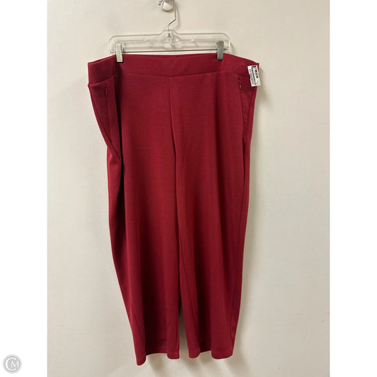 Pants Wide Leg By Chicos In Red, Size: 20