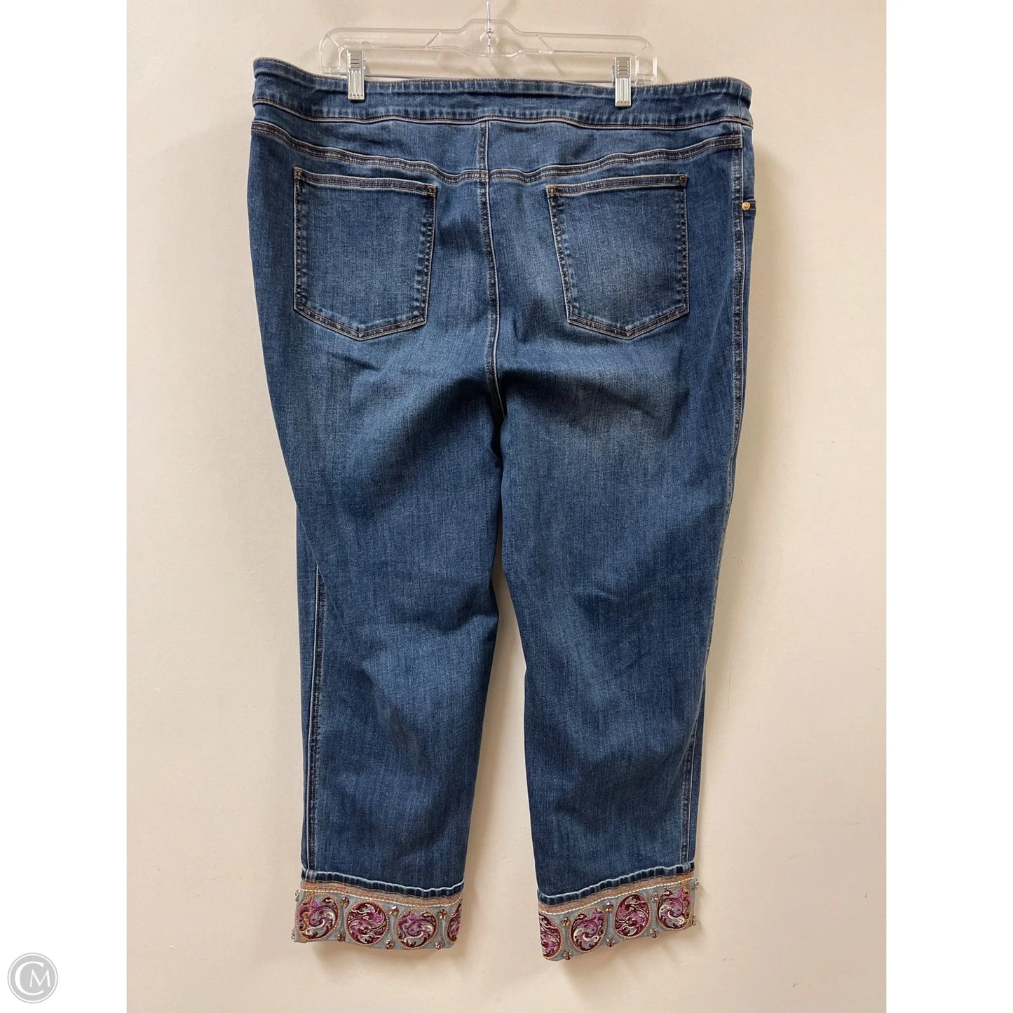 Jeans Jeggings By Chicos In Blue Denim, Size: 20