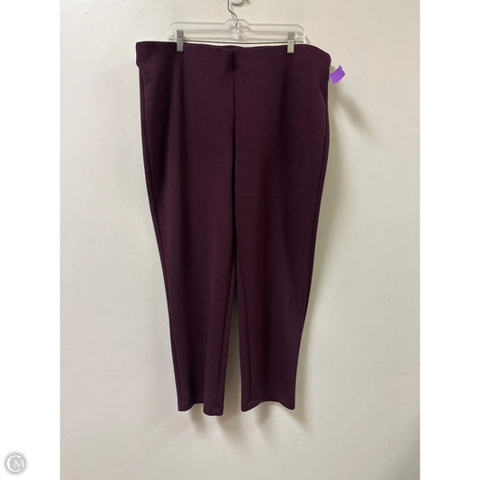 Pants Other By Chicos In Maroon, Size: 20