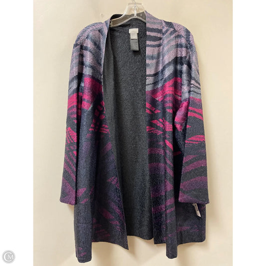 Cardigan By Chicos In Purple, Size: 2x