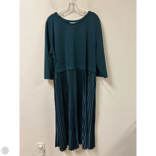 Dress Casual Maxi By Chicos In Green, Size: 2x