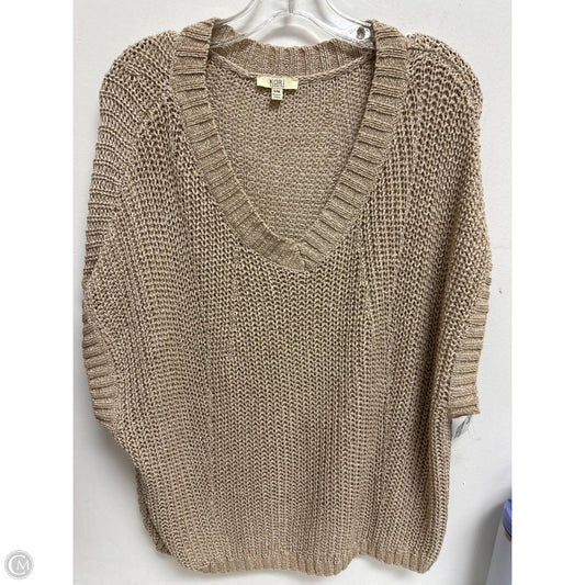 Sweater Short Sleeve By Kori America In Cream, Size: S
