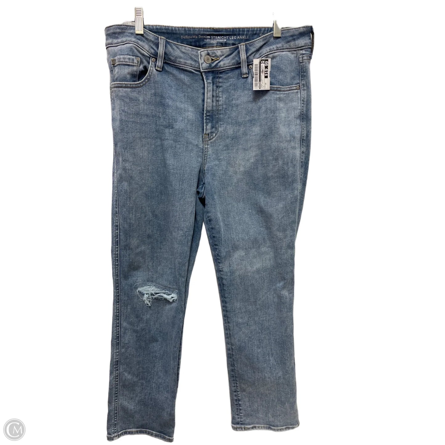 Jeans Straight By Chicos In Blue Denim, Size: 10