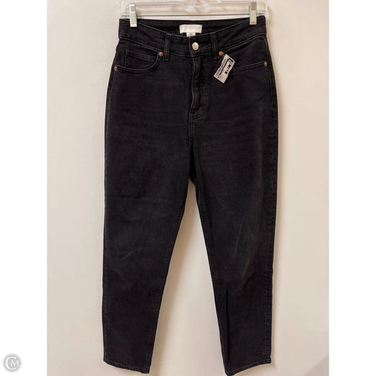 Jeans Straight By H&m In Black, Size: 6