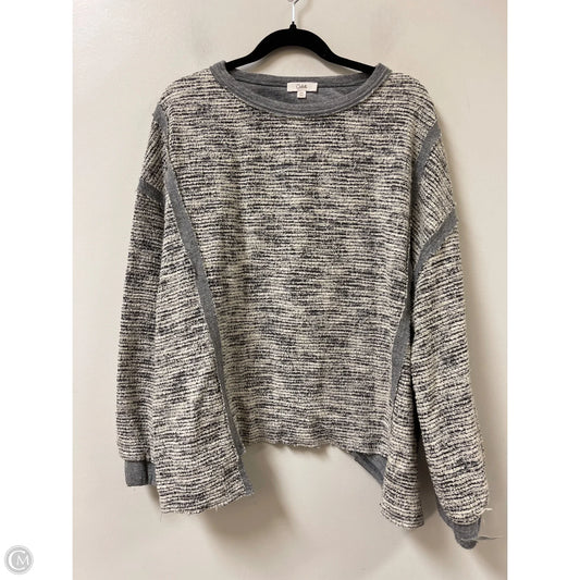 Sweater By Oddi In Grey, Size: 2x