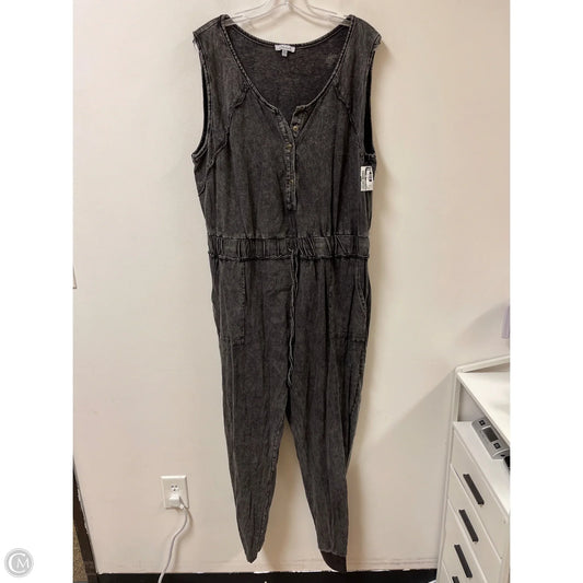 Jumpsuit By White Birch In Grey, Size: 3x