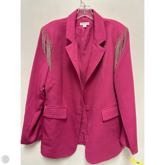 Blazer By Chicsoul In Pink, Size: 1x