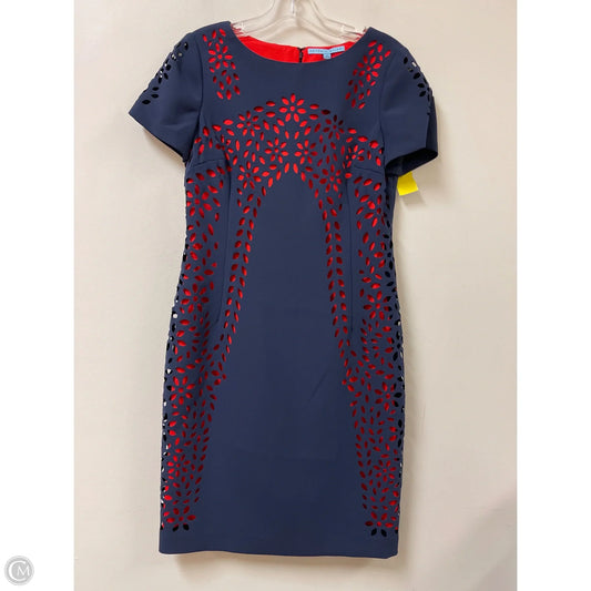 Dress Casual Midi By Antonio Melani In Blue & Red, Size: S