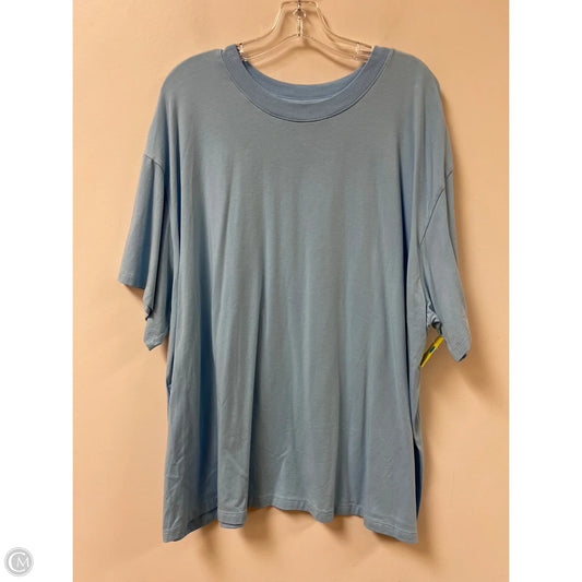 Athletic Top Short Sleeve By Tek Gear In Blue, Size: 2x