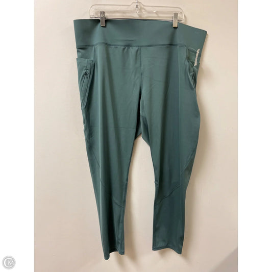 Athletic Leggings By Flx In Green, Size: 3x