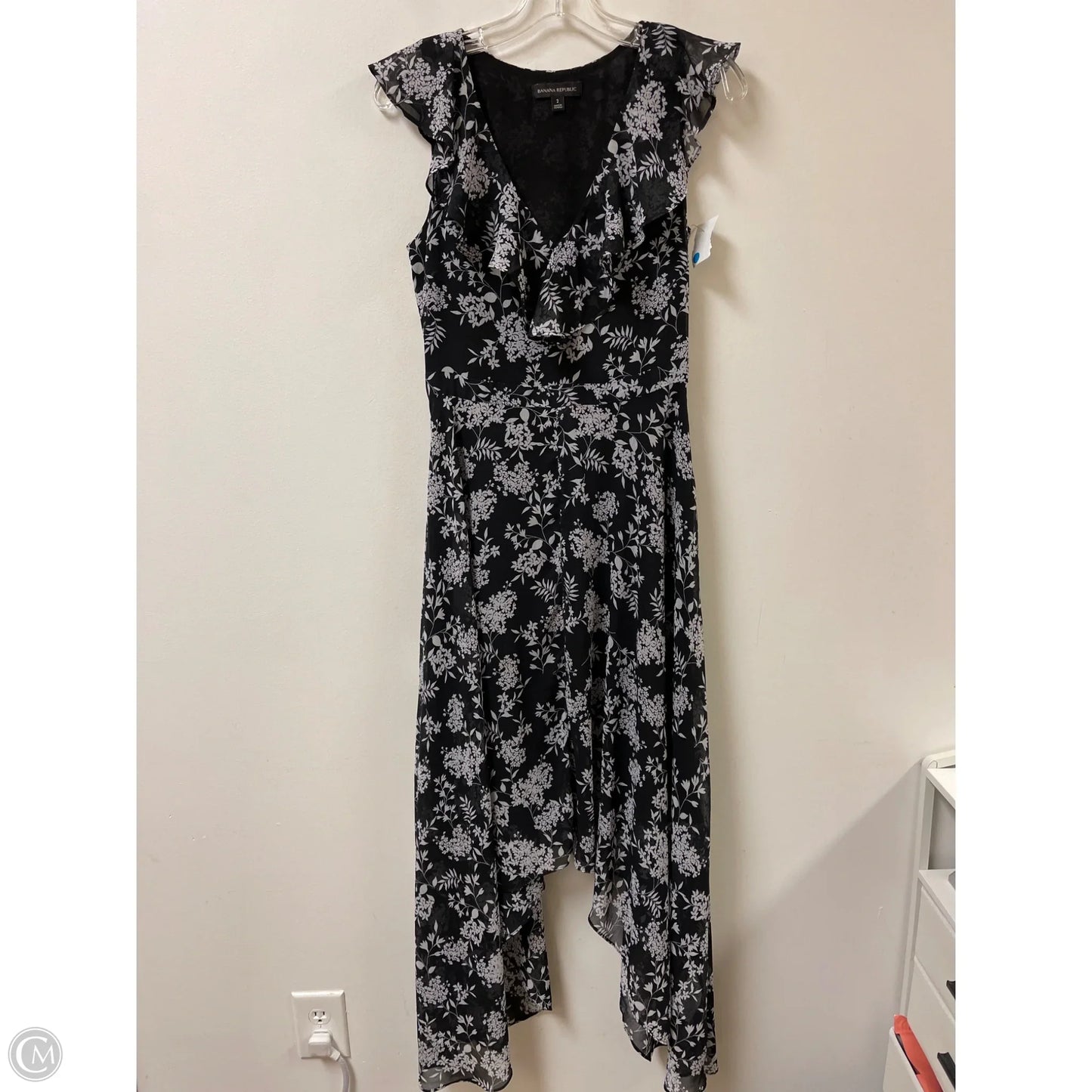 Dress Casual Maxi By Banana Republic In Black, Size: Xs