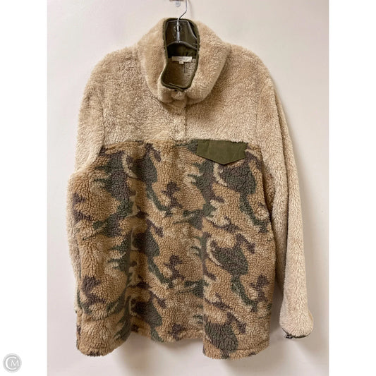 Jacket Faux Fur & Sherpa By Entro In Camouflage Print, Size: 2x