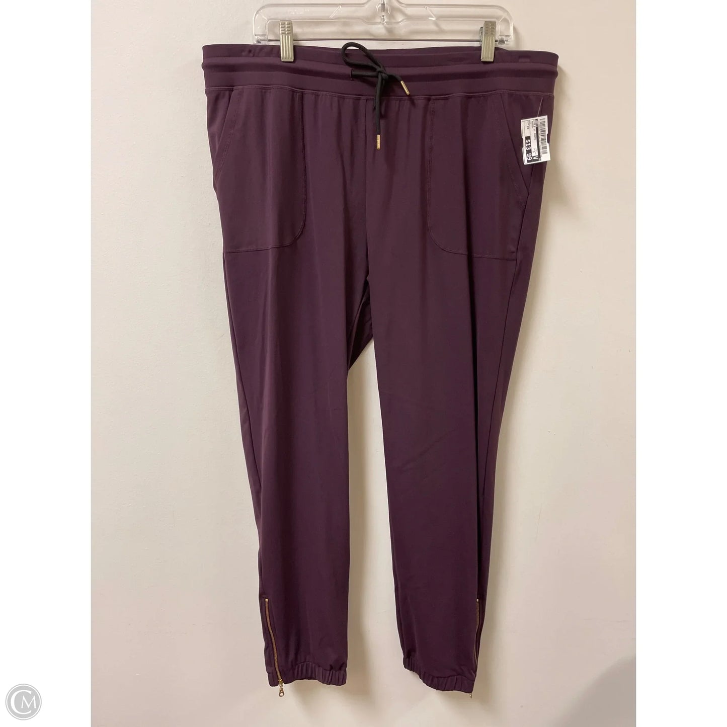 Athletic Pants By Zyia In Maroon, Size: 2x