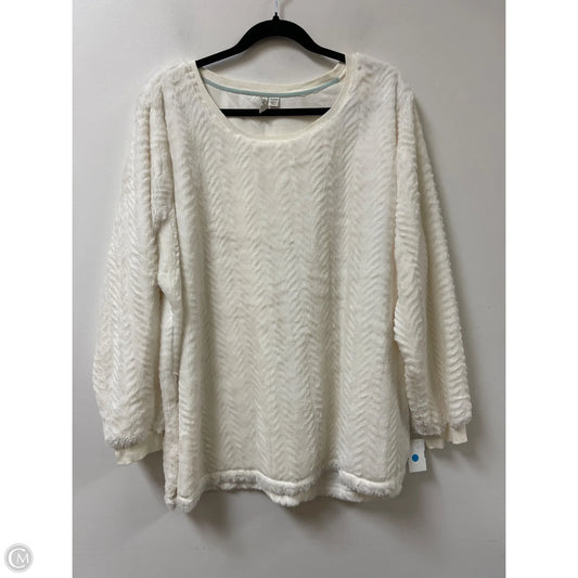 Sweater By Cato In Cream, Size: 2x