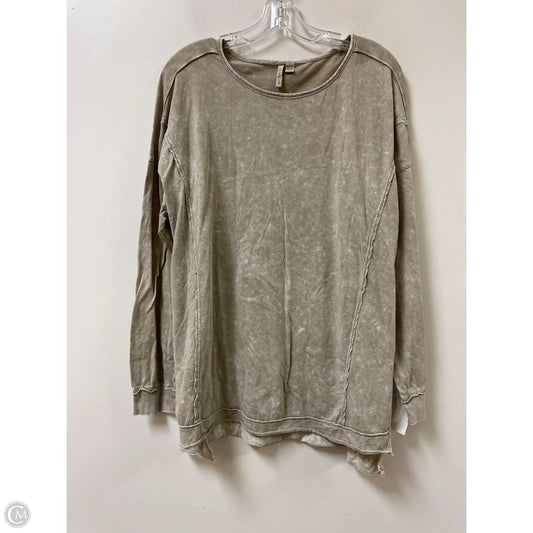 Top Long Sleeve By Cato In Beige, Size: 2x